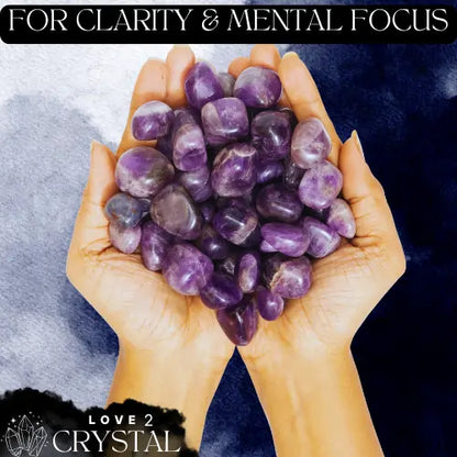 Amethyst Tumble Stone Pack of 5 (Clarity & Mental Focus)