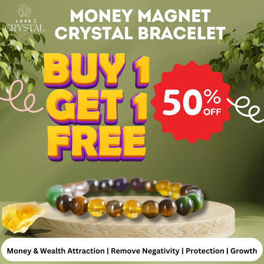 Money Magnet Bracelet for Wealth, Prosperity, and Success – Attract Good Luck & Abundance - Buy 1 Get 1 Free