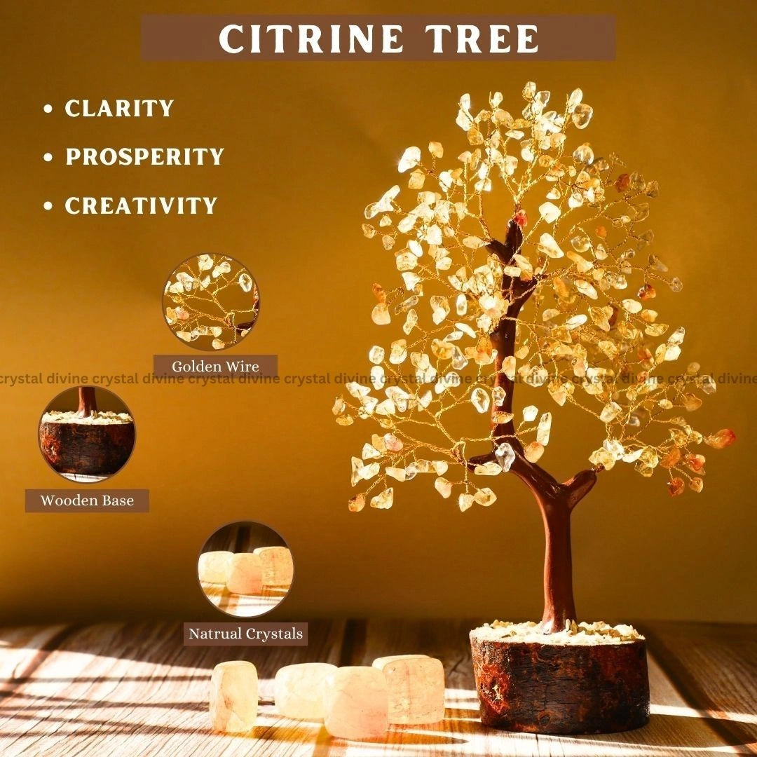 Citrine Crystal Tree 300 Beads (Abundance & Prosperity)