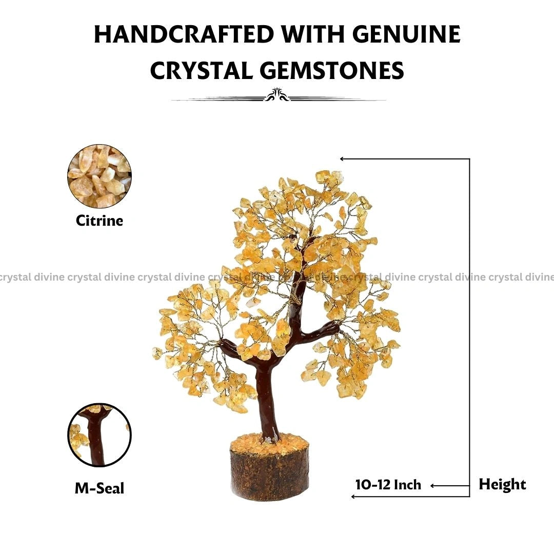 Citrine Crystal Tree 300 Beads (Abundance & Prosperity)