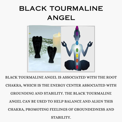 Black Tourmaline Crystal Angel