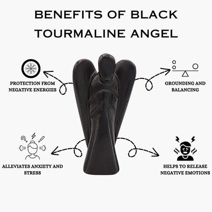 Black Tourmaline Crystal Angel