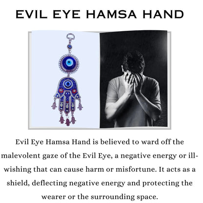 Evil Eye Hamsa Hand Hanger (Grounding & Protection)